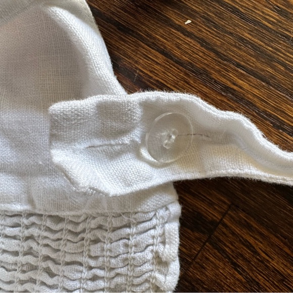 Reformation white linen cropped tank top - Picture 4 of 5